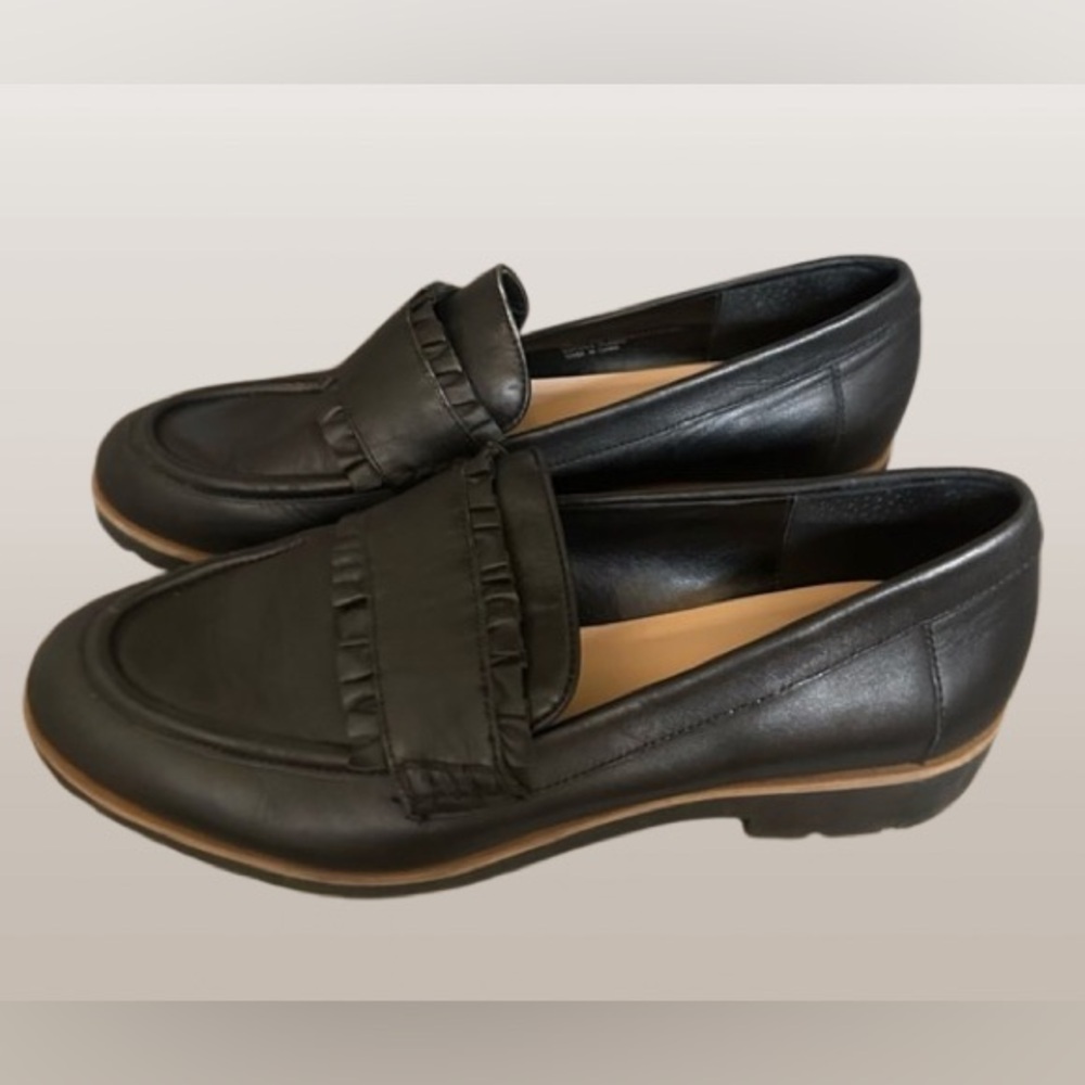 Kate Spade Women's Kady Leather Loafers Shoes Black 8 - Picture 3 of 11